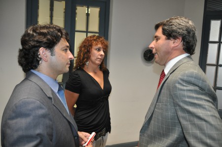 Dr. Sergio Uñac, Presidente de  la Cámara de Diputados, Vicegobernador de la Provincia de San Juan, Dra. Ana G. Doña - finalización 1° Informe de avance Digesto Jurídico San Juan